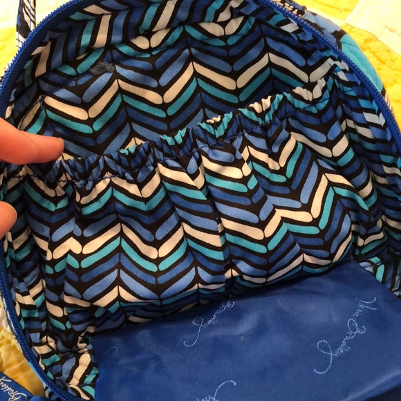 Vera Bradley Blue Bayou Jewelry Travel Case - Picture 6 of 8